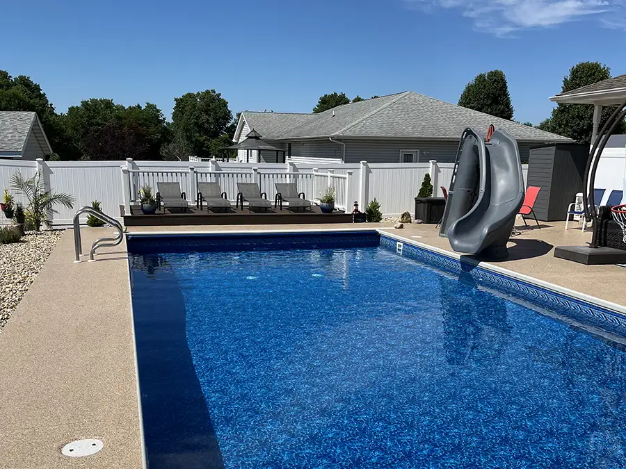 pool with slide in Decatur IL